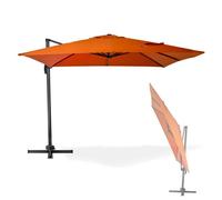 Parasol déporté Verona - 3 x 3 m - Terracotta D41285