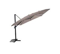 Parasol Déportée 3 X 3 M Inclinable 5 Positions Taupe - Jardideco Multicolore