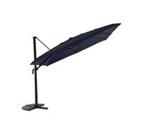 Parasol Déportée Carré Inclinable 5 Positions Bleu Chiné - 3 X 3 M - Jardideco Multicolore