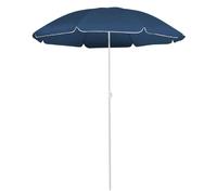 Parasol D'extérieur Avec Mât En Acier 180 Cm Bleu Helloshop26 02_0008200 Multicolore