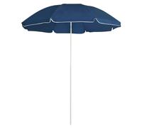Parasol d'extérieur avec mât en acier 180 cm bleu Helloshop26 02_0008201