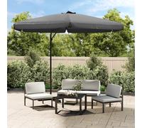 Parasol met stalen paal 300 cm antraciet47314