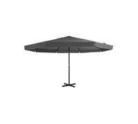 vidaXL Parasol d'extérieur 500 cm mât en aluminium pare-soleil Anthracite