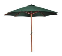 Parasol d'Extérieur avec Mât en Bois Anthracité Pare-soleil Jardin vidaXL
