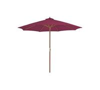 Parasol d'Extérieur avec Mât en Bois Anthracité Pare-soleil Jardin vidaXL