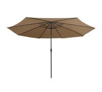 Parasol D'extérieur Avec Mât En Métal 400 Cm Taupe Helloshop26 02_0008267 Multicolore