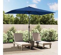 Vidaxl Parasol D'extérieur Avec Poteau En Métal 300x200 Cm Azuré