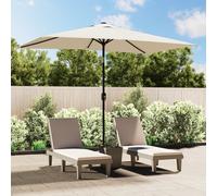 Parasol d'Extérieur avec Mât en Métal Pare-soleil Jardin Rouge Bordeaux vidaXL