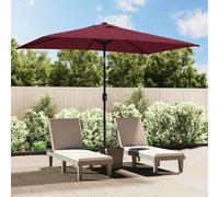 vidaXL Parasol avec mât en métal 300 x 200 cm Bordeaux