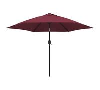 Parasol D'extérieur Avec Mât Métallique 300 Cm Bordeaux Helloshop26 02_0008270 Multicolore