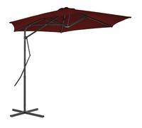 Parasol d'Extérieur avec Poteau en Acier Pare-soleil Abri Patio Taupe vidaXL