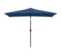 Parasol d'extérieur avec poteau en métal 300 x 200 cm azuré Helloshop26 02_0008