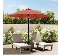 Parasol d'Extérieur avec Poteau en Métal Pare-soleil Abri de Soleil Azuré vidaXL