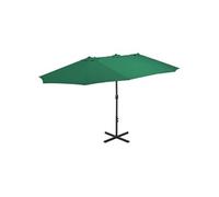 vidaXL Parasol d'extérieur et mât en aluminium – Pare-soleil de patio – 460 x 44867