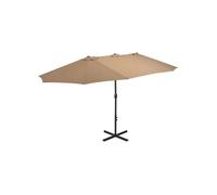 Parasol d'Extérieur et Poteau en Aluminium, Pare-soleil de Patio, Abri de Soleil, Parasol de Terrasse Extérieur, 460 44870