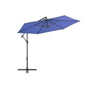 vidaXL Parasol d'extérieur Modèle 47133 Mât déporté Bleu 300 cm de diamètre