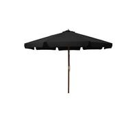 vidaXL Parasol d'extérieur Modèle 47218 — Bois — 330 x 240 cm — Noir