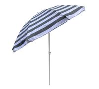 Parasol d'extérieur Stripes 180 cm Gris/Blanc