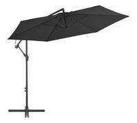 Parasol de Jardin en Porte-à-faux Pare-soleil Abri de Soleil Blanc Sable vidaXL