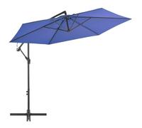 vidaXL Parasol d'extérieur Modèle 47133 Mât déporté Bleu 300 cm de diamètre