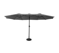 Parasol double 2,7x4,6m linai gris