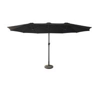 Parasol double 2,7x4,6m linai noir