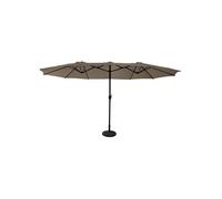 Happy Garden parasol de jardin double 2,7x4,6m LINAI taupe en acier