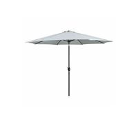 Parasol droit 300 x 300 marbueno toile en polyester rond mat en acier
