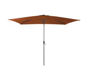 Parasol droit aluminium PROLOISIRS 3 x 2 m - Sienne