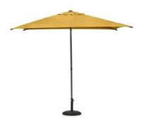 Parasol Droit Carré 2,5x2,5m Soya Jaune Moutarde Hespéride