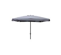 Parasol droit carré 2,95 x 2,95 m gris PALERME