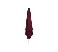 Parasol droit carré 295x295 cm toile polyester mat acier rouge Vidaxl