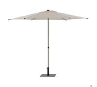 Hespéride - Parasol Droit Soya Argile - 2,5x2,5m - Haute Protection UV, Toile Amovible Déperlante et Orientable - Structure Acier Traité Antirouille