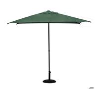 Parasol droit carré 2,5x2,5m Soya vert olive Hespéride