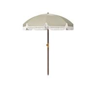Outsunny Parasol de plage Polyester 190x190x210m UV40+ 8 baleines franges sac de transport Vert