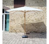 Parasol droit écru 3x3 m pegasia