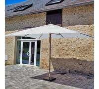Parasol droit écru 4x3 m pegasia