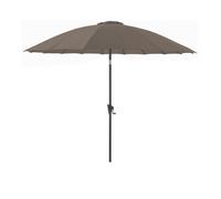 Parasol droit en aluminium à manivelle - Pagode - Ø 3 m