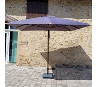 Parasol droit gris 3x3 m pegasia