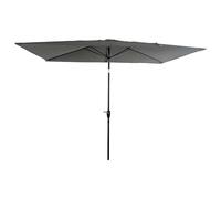 Parasol Droit HAPUNA rectangulaire 2x3m Gris avec manivelle. Parasol Droit inclinable.