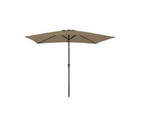 Parasol droit HAPUNA rectangulaire 2x3m taupe