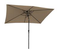 Parasol droit hapuna rectangulaire 2x3m taupe