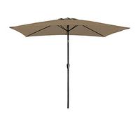 Parasol Droit Hapuna Rectangulaire 2x3m Taupe Marron