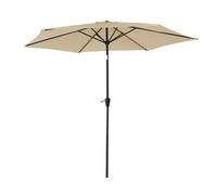 Parasol droit HAPUNA rond 2,70m de diamètre beige