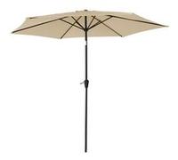 Parasol droit HAPUNA rond 2,70m de diamètre beige Beige G