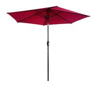 Parasol Droit HAPUNA Rond 2,70m de diamètre Fuchsia avec manivelle. Parasol Droit inclinable.