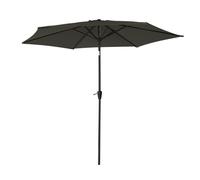 Happy Garden Parasol Droit HAPUNA Rond 2.70m de diamètre Gris