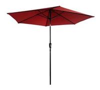 Parasol droit HAPUNA rond 2,70m de diamètre rouge Rouge G