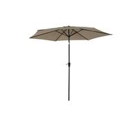 Parasol droit HAPUNA rond 2,70m de diamètre taupe