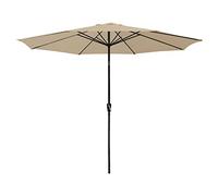 Parasol Droit HAPUNA Rond 3,30 m de diamètre Beige avec manivelle. Parasol Droit inclinable.